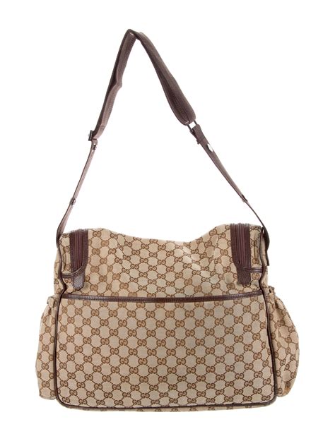 gucci gg nylon diaper bag|gucci diaper bag on sale.